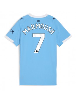 Manchester City Omar Marmoush #7 Replika Hemmakläder Dam 2025-26 Kortärmad